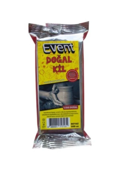 EVENT 500gr Seramik Hamuru Beyaz Kil Çömlek Heykel Model Eğitici Çamur ürün görseli 1