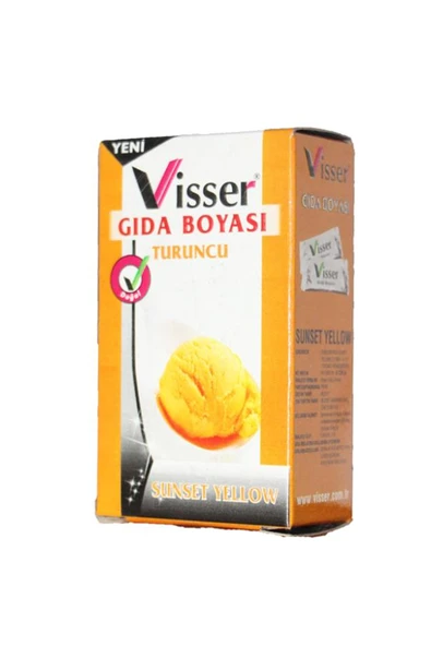 MELFSHOP Visser Toz Gıda Boyası Turuncu ürün görseli 1