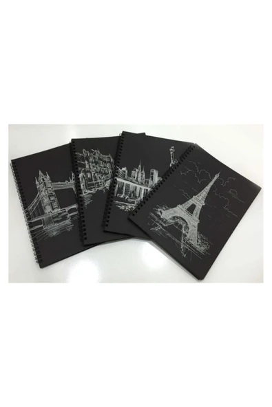 Liz Siyah Defter Spiralli 17 X 24 Cm ürün görseli 1