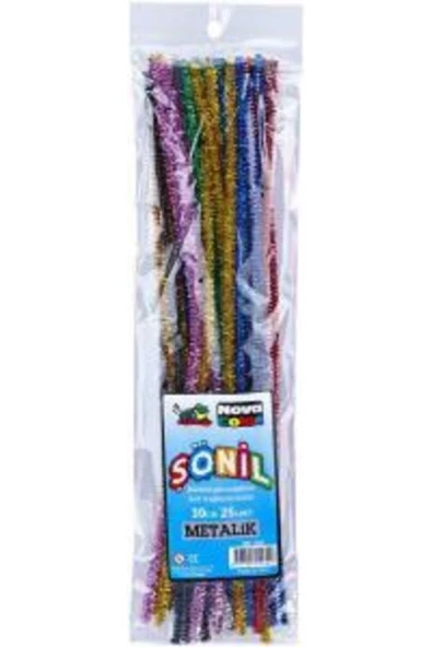 Nova Color 25'li 30cm Metalik Simli Şönil Nc-283 ürün görseli 1