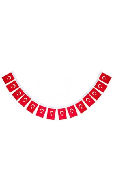 Vatan Bayrak Ipli Minik Kağıt Türk Bayrağı 50'li Paket 9,5 X 6 cm ürün görseli 1