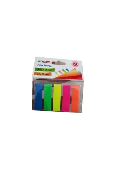 inox Yapışkanlı Page Marker 12x45 25yp.5 Renk ürün görseli 1