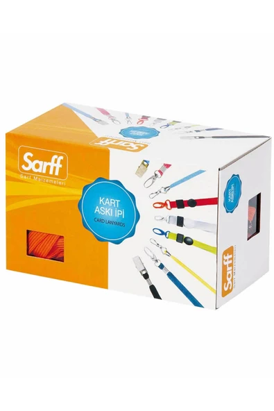 SARFF Metal Klips.TURUNCU Askı İpi. 50 Adetet ürün görseli 1