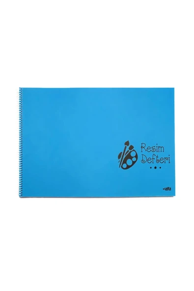 ALFA DEFTER Spiralli Resim Defteri 25 Yaprak Plastik Kapak 35*50 ürün görseli 1