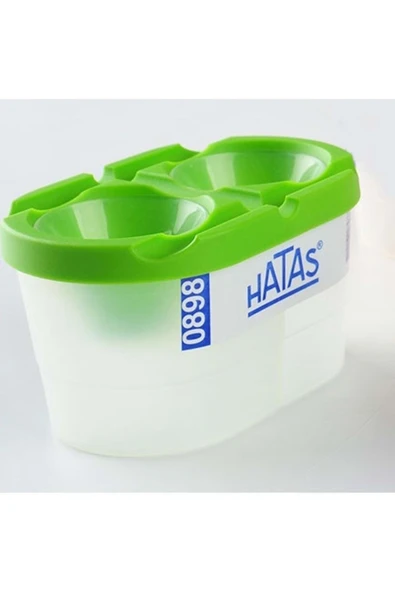 HATAS Fırça Temizleme Kabı Çiftli Kapaklı Plastik S.k ürün görseli 1