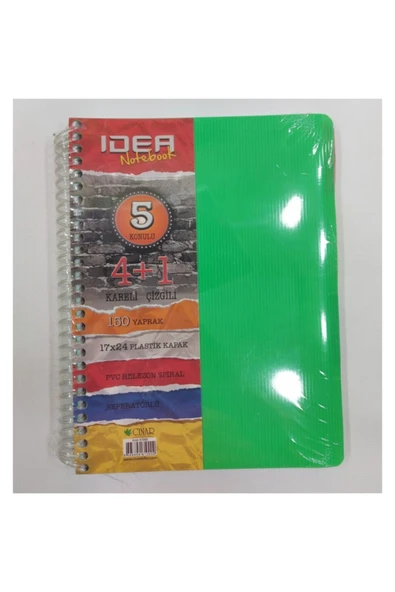 Çınar Matbaası Çınar Seperatörlü 4+1 150 Yaprak Defter ürün görseli 1