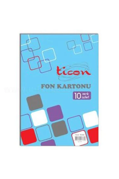 Ticon Fon Kartonu Karışık 10'lu 25x35 ürün görseli 1