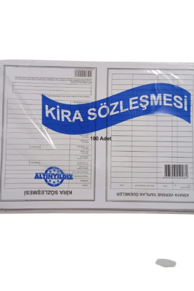 Nalbantaki Kira Kontratı 100 Lü ürün görseli 1