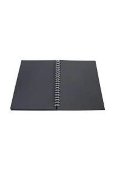 FOUR Siyah Yapraklı Defter 17x20 A5 Boyutunda 40 Yaprak Side ürün görseli 1