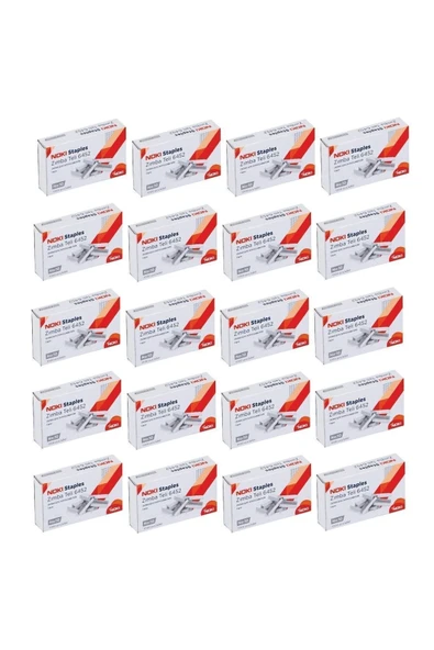 Noki Küçük Beyaz Zımba Teli No:10 1000'li X 20 Paket ürün görseli 1