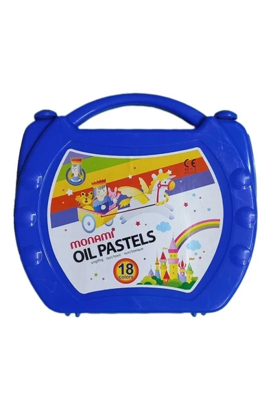 Monami Çantalı Pastel Boya 18 Renk Mavi ürün görseli 1