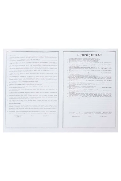 Gürpaş Kira Kontratı 100'Lü Paket - Resim 2