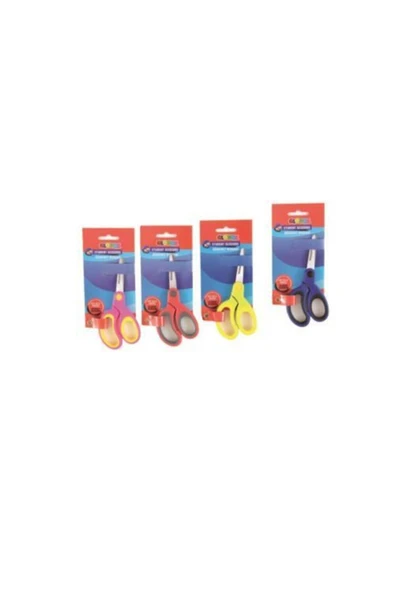 Globox Cetvelli Öğrenci Makası Karışık Renk (12 Li Paket) 6250 ürün görseli 1