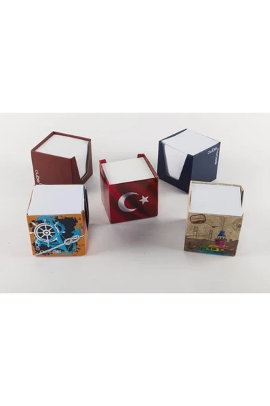 Saray 5 Adet Küp Not 500 Yp 6.5 X 6.5 Cm Kare 1.hamur Beyaz Kağıt Blok Not ürün görseli 1