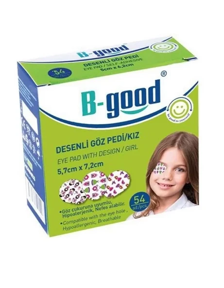 B-Good Desenli Göz Pedi Kız 5,7cm x 7,2cm - 54 Adet ürün görseli 1