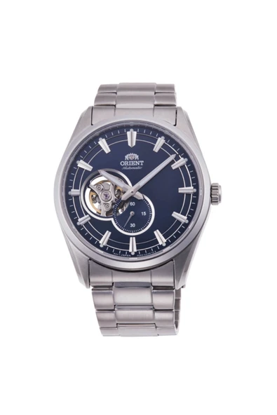 ORIENT Kurmalı Otomatik Çelik Gri Open Heart Safir Cam Lacivert Kadran 41 mm Erkek Kol Saati ürün görseli 1