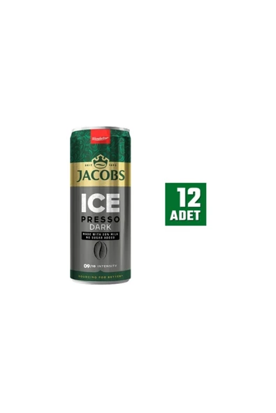 Jacobs Icepresso DARK 250 ml Soğuk Kahve x 12 Adet ürün görseli 1