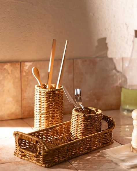 Madame Coco Tomber Organizer - Naturel - Resim 4