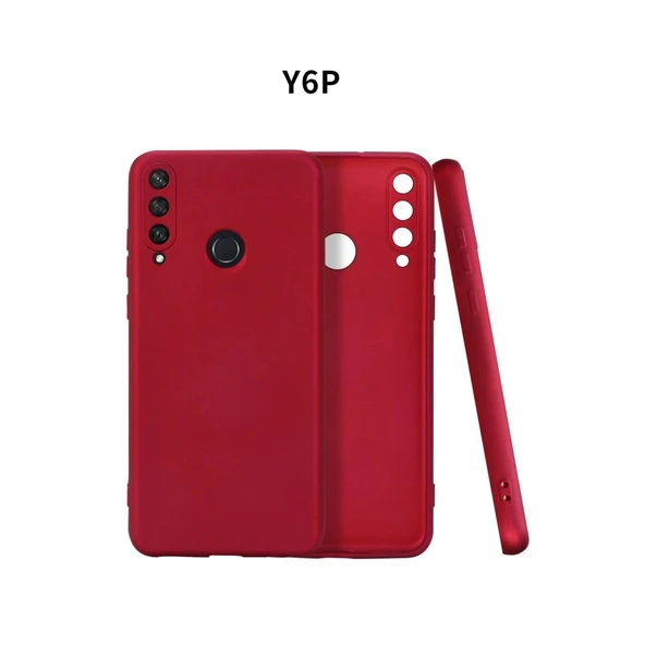 Huawei Y6p Kılıf First Silikon - Bordo ürün görseli 1