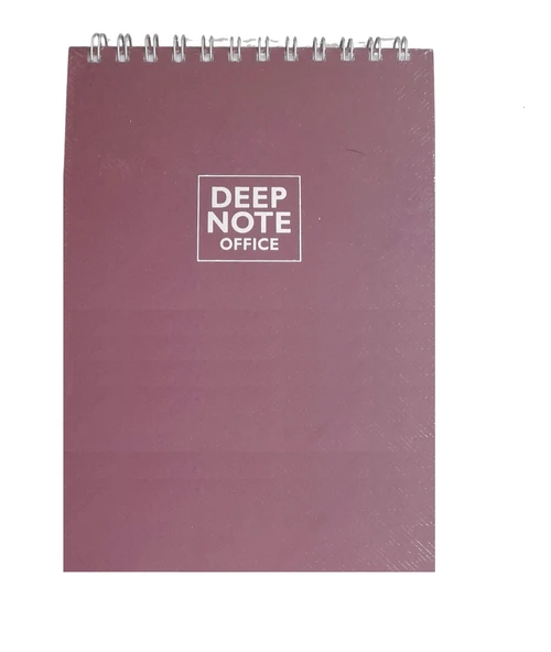 Özkan Deep Note 17x24 Spiralli Blok.100yap.kareli Defter Bordo ürün görseli 1