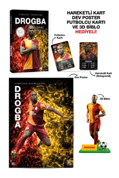 Drogba - Sahanın Yıldızları - 3D Biblo Hediyeli! ürün görseli 1