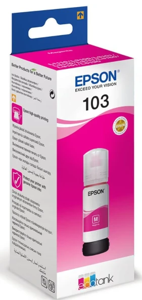 EPSON 103 ECOTANK KIRMIZI ŞİŞE MÜREKKEP (C13T00S34A) ürün görseli 1