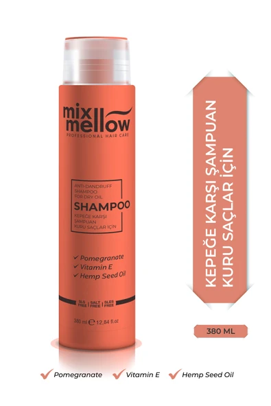 Mixmellow Kepeğe Kuru Saçlar İçin Karşı Şampuan  380ml ürün görseli 1