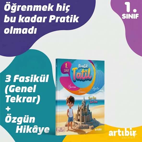 Artıbir Yayınları 1.Sınıf Pratik Tatil 2.Sınıfa Geçenler İçin ürün görseli 1