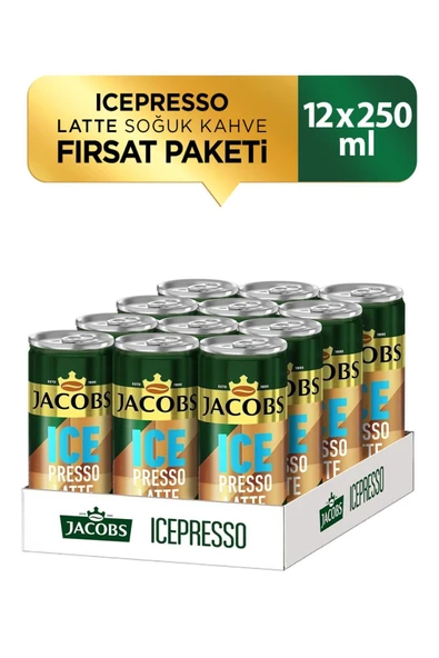 Jacobs Icepresso LATTE 250 ml Soğuk Kahve x 12 Adet ürün görseli 1