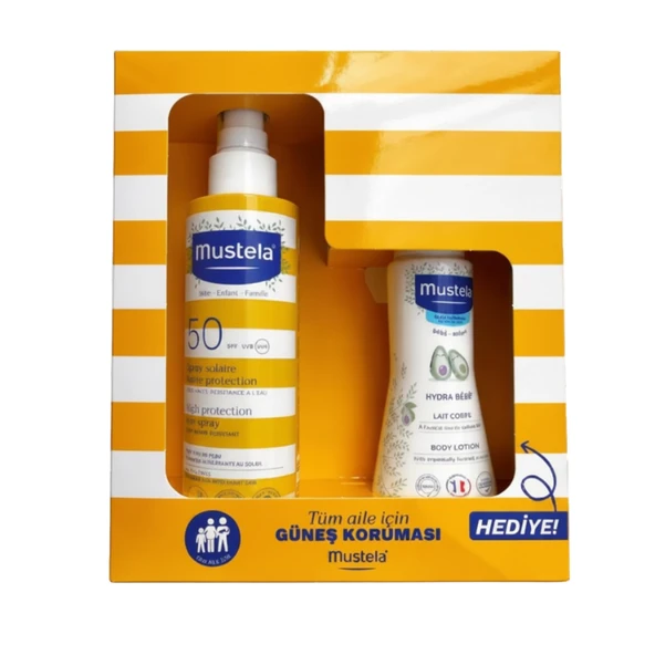 Mustela Güneş Losyonu SPF50+ 200 ml + Vücut Losyonu 100 ml ürün görseli 1