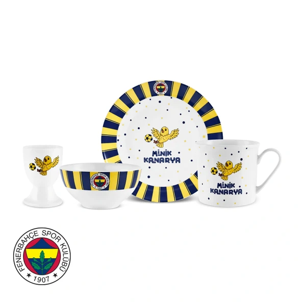 Karaca x Fenerbahçe Lisanslı 4 Parça Mama Takımı ürün görseli 1