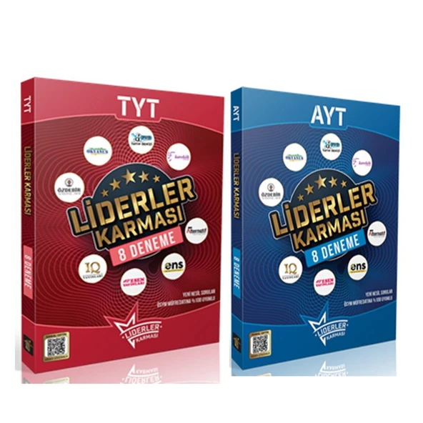Liderler Karması TYT ve AYT 8 Deneme Seti 2 Kitap ürün görseli 1
