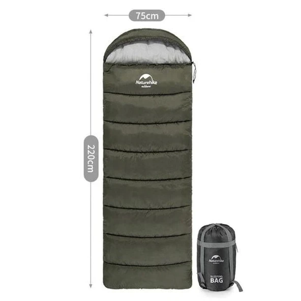 Naturehi̇ke U150 Uyku Tulumu -6°C Yeşi̇l Renk ürün görseli 1