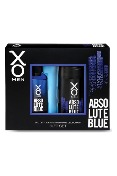 XO Orıjınal Absolute Blue Erkek Parfüm Seti 100 ml Edt 125 ml Deodorant Ikili Set ürün görseli 1