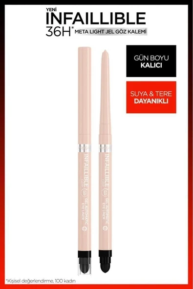 L'OREAL PARİS Infaillible Meta Light Jel Göz Kalemi - Bright Nude ürün görseli 1