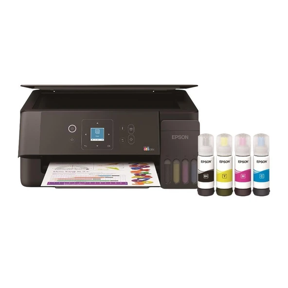 EPSON ECOTANK L3360 ÇOK FONKSİYONLU KABLOSUZ MÜREKKEP TANKLI YAZICI ürün görseli 1