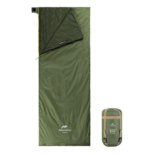 Naturehike Lw180 Mini Uyku Tulumu Sağ Fermuar Xl Beden Yeşil Renk ürün görseli 1