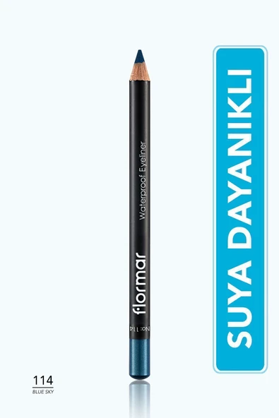 FLORMAR Suya Dayanıklı Göz Kalemi - Mavi Waterproof ürün görseli 1