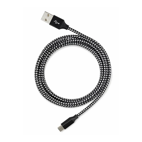 Vcom Cu250 Type-C To Usb 3 Metre 15W (5V-3A) Örgülü Şarj Kablosu ürün görseli 1