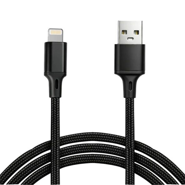 Vcom Cu253 Lightning To Usb 3 Metre 10W (5V-2A) Örgülü Şarj Kablosu ürün görseli 1