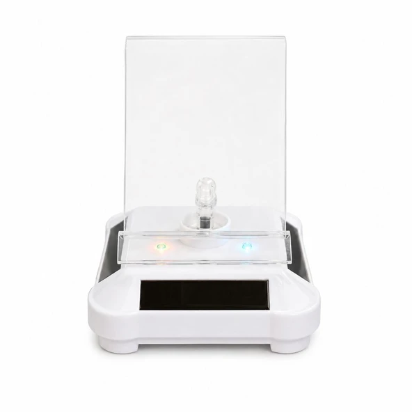 Solar Panelli ve Pille Çalışan Cep Telefonları için Led Işıklı 360° Dönen Vitrin Stand Dönen Tabla ürün görseli 1