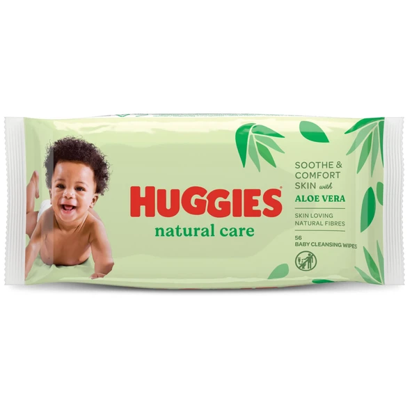 Huggies Yenidoğan Natural Care Islak Bebek Havlusu 56 Yaprak ürün görseli 1
