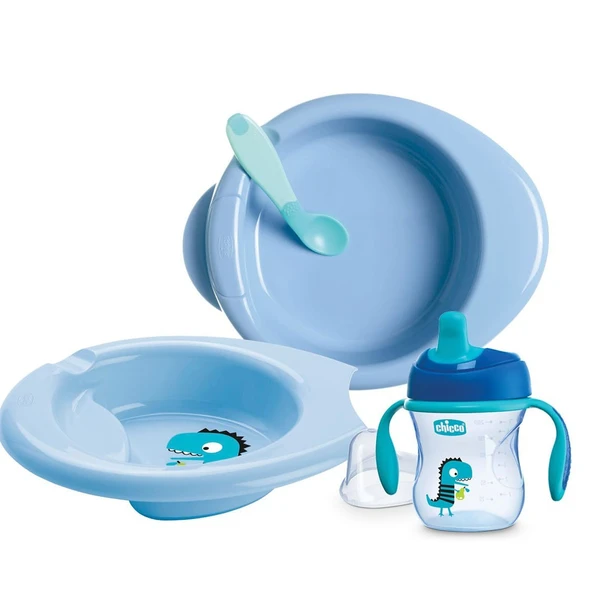 Chicco 4 Parça Beslenme Seti +6 Ay - Erkek ürün görseli 1