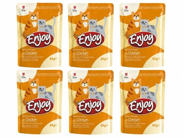 ENJOY TAVUKLU KEDİ POUCH 85 GR*22ADET ürün görseli 1