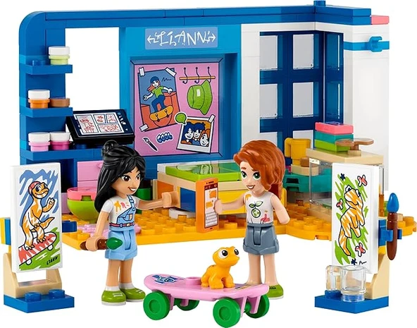 LEGO 41739 Friends Liann'nın Odası -6 Yaş ve Üzeri Çocuklar için 2 Mini Bebek İçeren Yaratıcı Oyuncak Yapım Seti (204 Parça) ürün görseli 1