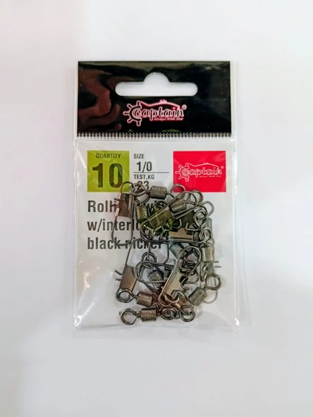 CAPTAIN KİLİTLİ KLİPS İNOX 10'LU PAKET/NO:1/0 ürün görseli 1