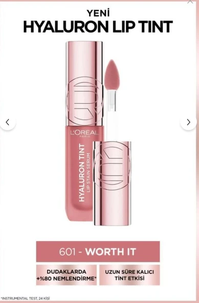 L'Oreal Paris Hyaluron Lip Tint Dudak Parlatıcı - 601 Worth It ürün görseli 1