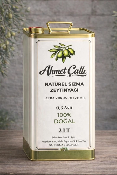 2 LT Ahmet Çallı Naturel Sızma Zeytinyağı ürün görseli 1