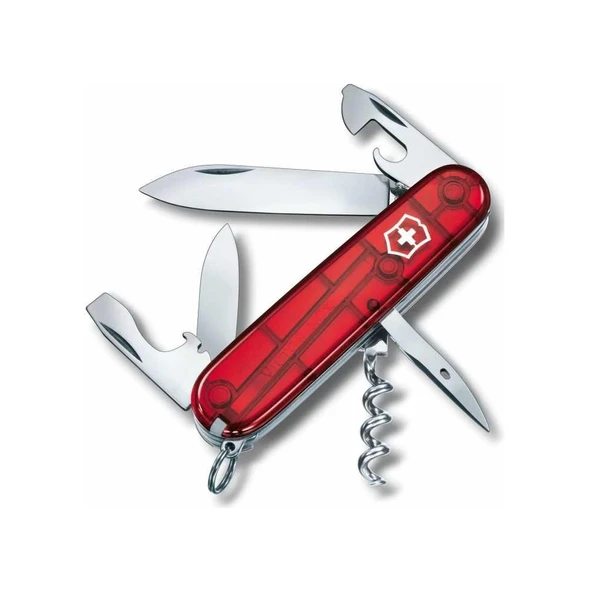 Victorinox Spartan 1.3603.T Şeffaf Kırmızı İsviçre Kamp Çakısı 12F Kırmızı ürün görseli 1