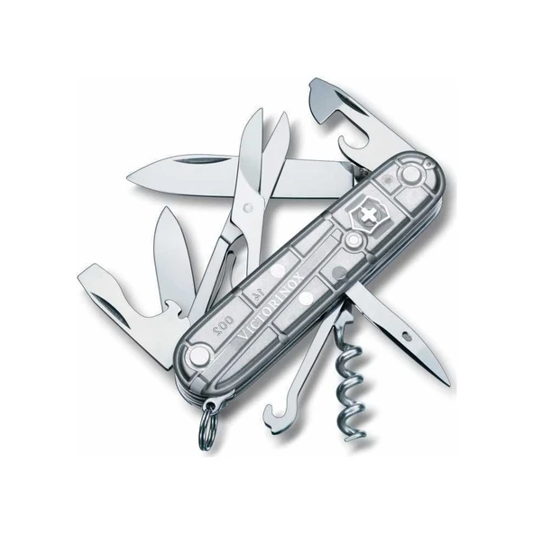 Victorinox 1.3703.T7 Climber Silvertech Kamp Çakı Gri ürün görseli 1